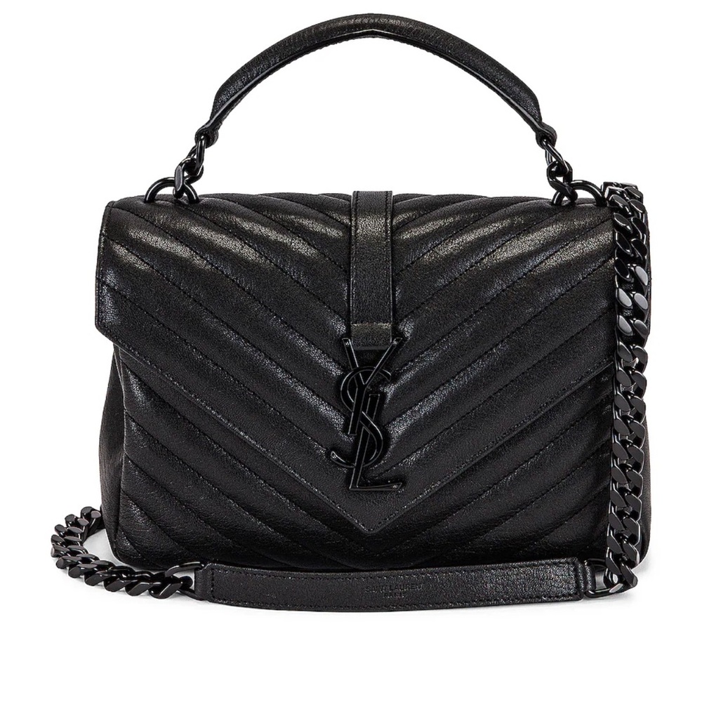 Yves Saint Laurent Medium College Chain Bag w/ black hardware